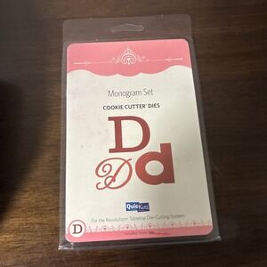 QuicKutz‎ Monogram "D" Set, Cookie Cutter Dies, 3 dies, CC-MONOGRAM-D01